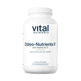 Vital Nutrients frontal del empaque mostrando ingredientes y beneficio óseo
