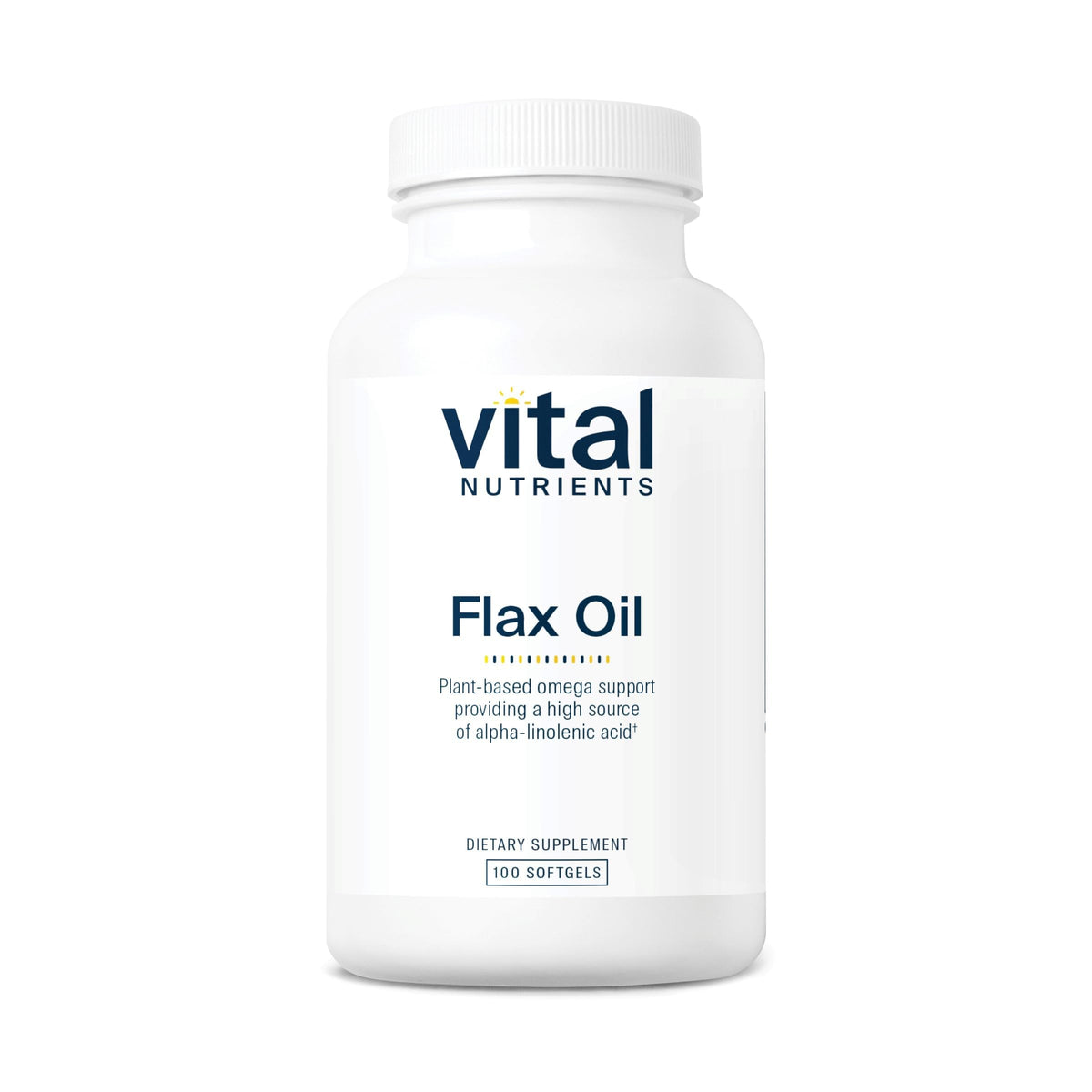 Vital Nutrients frasco frontal mostrando etiqueta clara y beneficios
