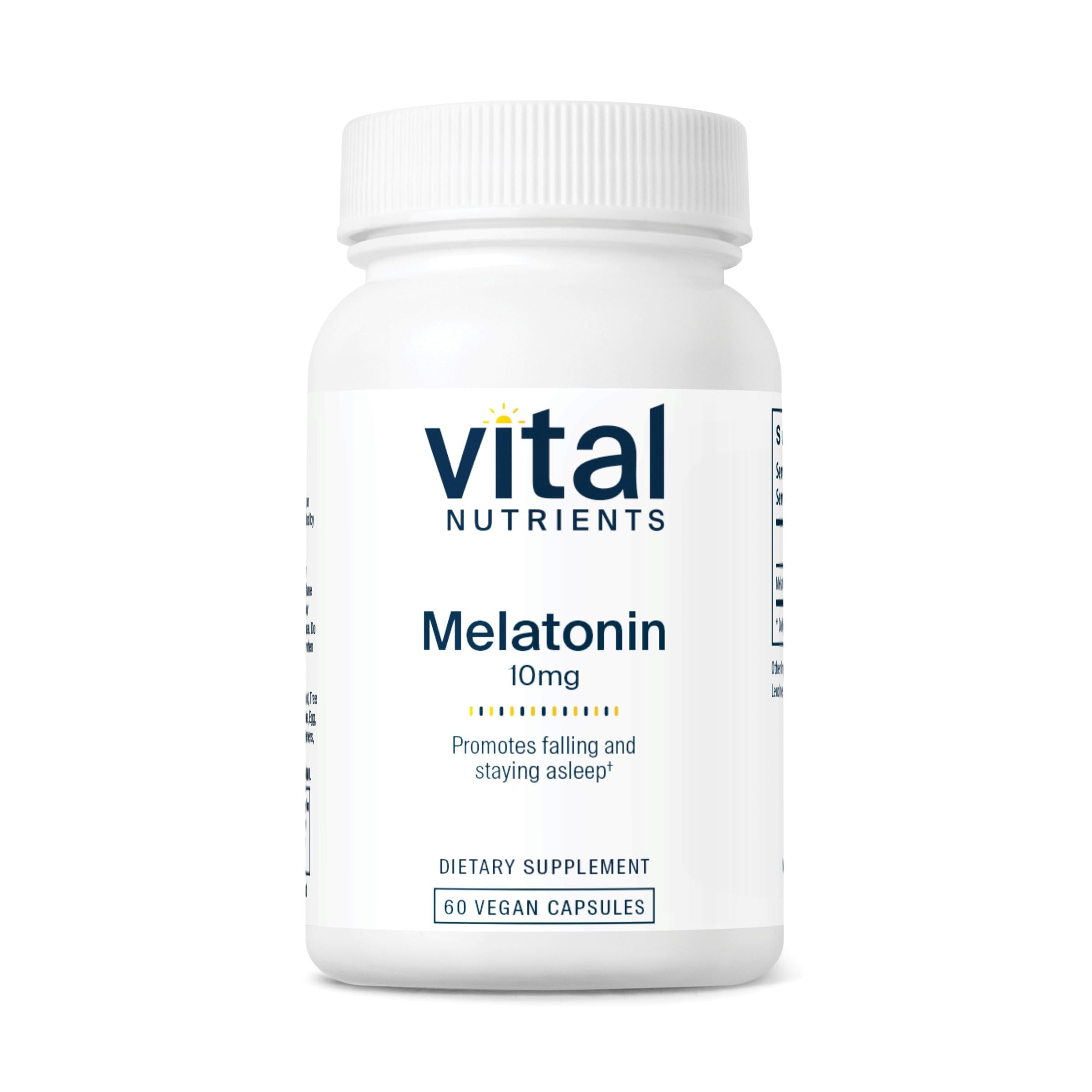 Vital Nutrients frasco frontal mostrando etiqueta clara y beneficios