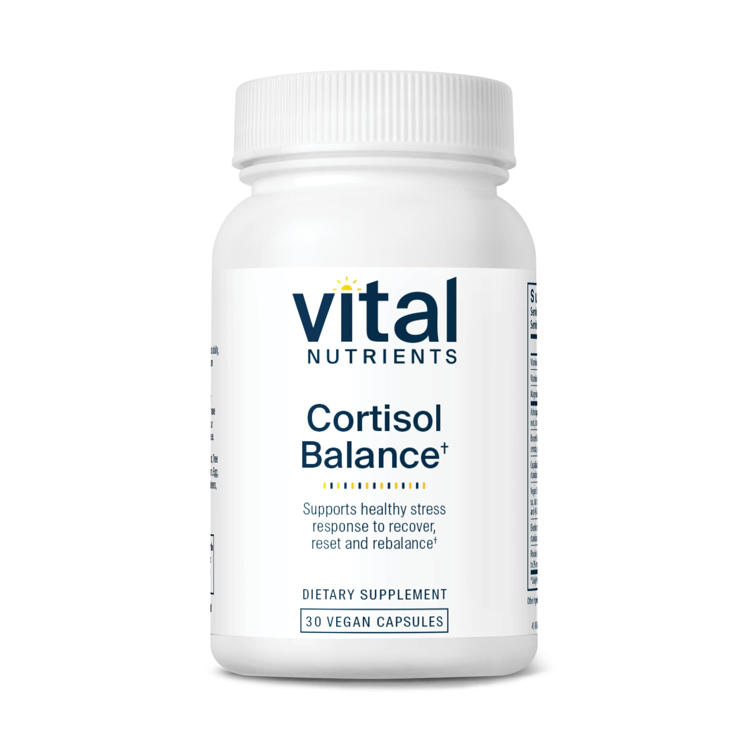 Vital Nutrients frente del producto mostrando diseño y tamaño del envase para confianza