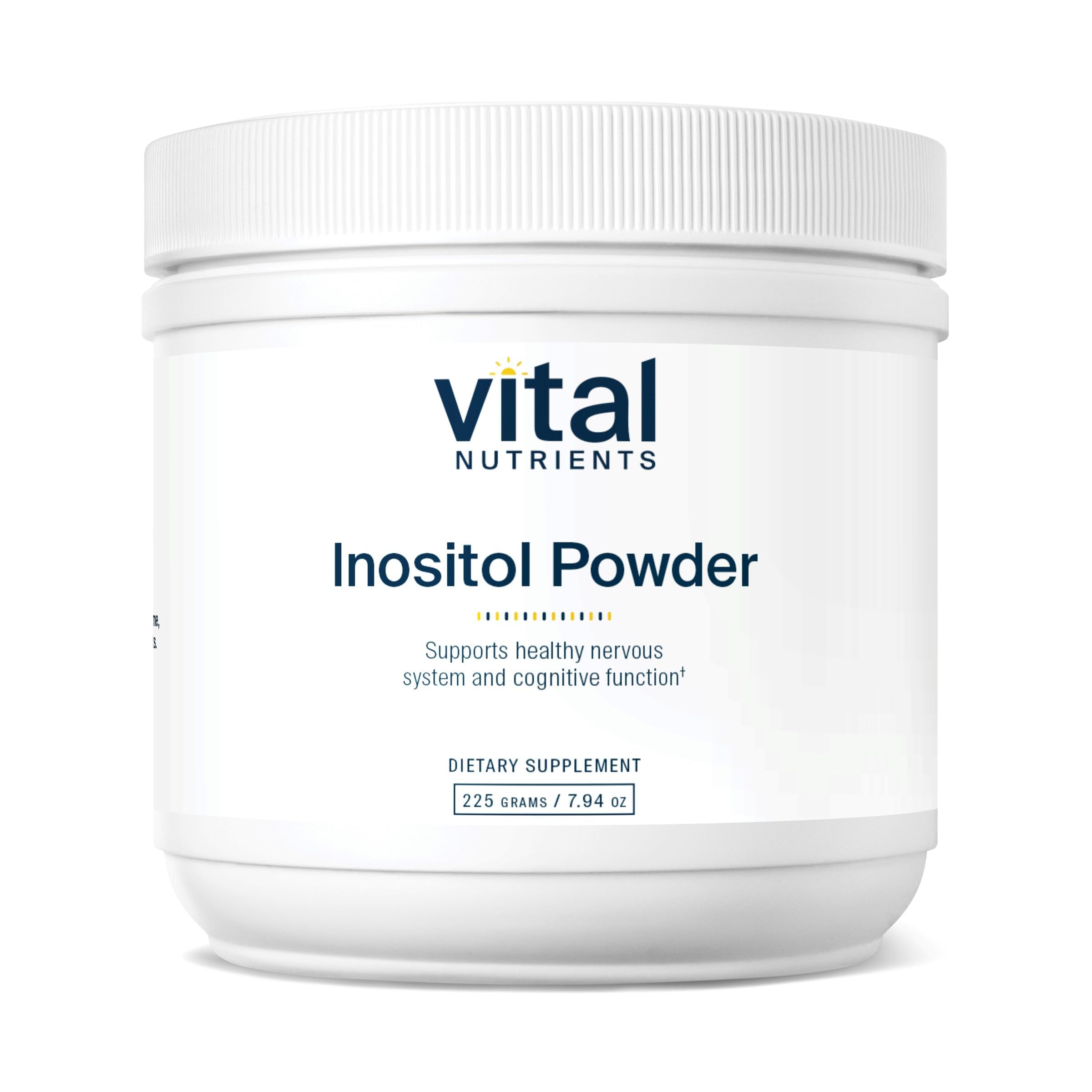 Vital Nutrients envase frontal mostrando myo-inositol y beneficios claros