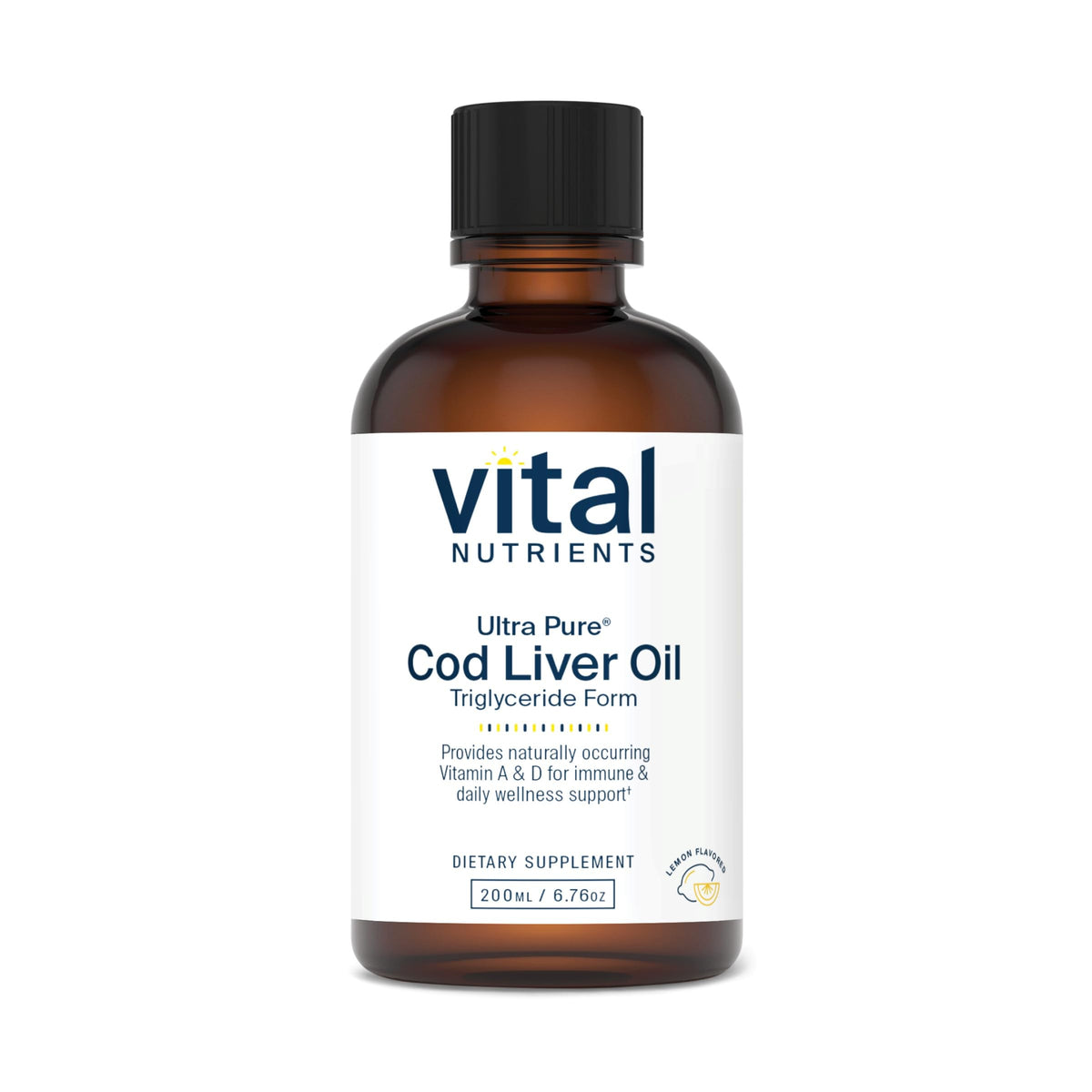 Vital Nutrients botella frontal mostrando etiqueta y pureza