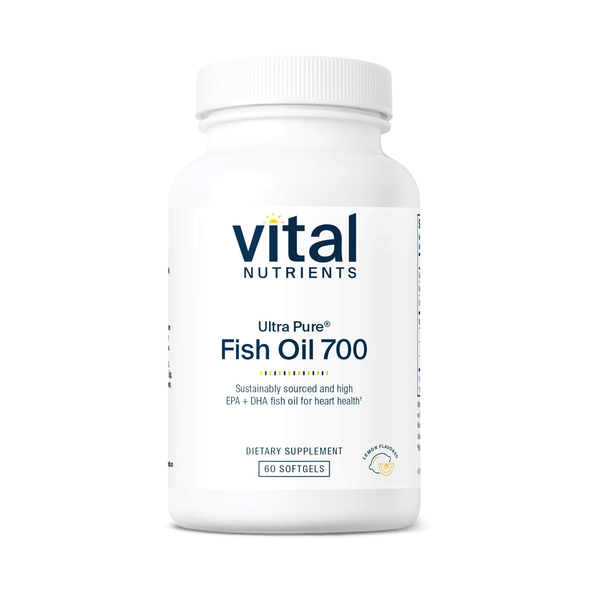 Vital Nutrients frontal del envase mostrando la etiqueta limpia y beneficios clave