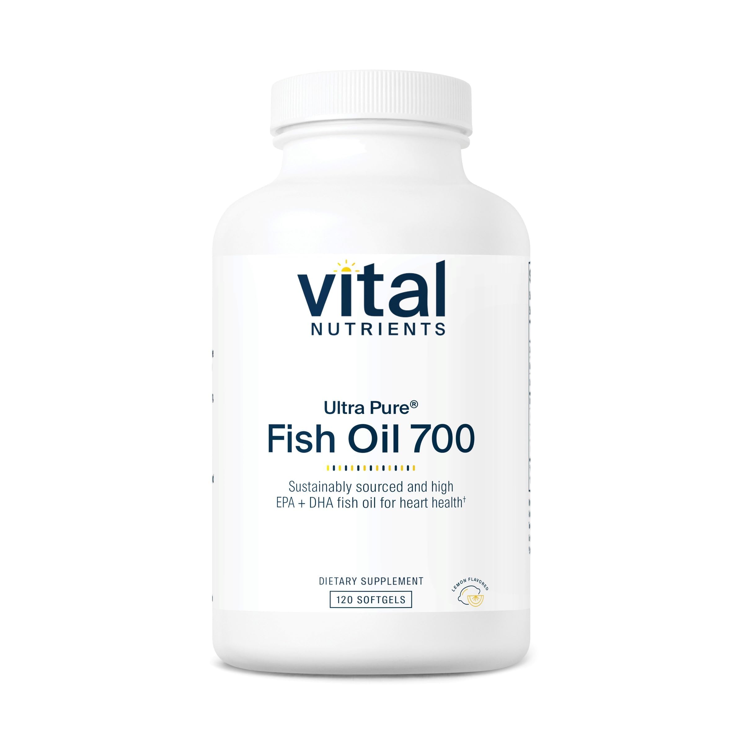 Vital Nutrients frontal del envase mostrando 120 cápsulas y beneficios clave