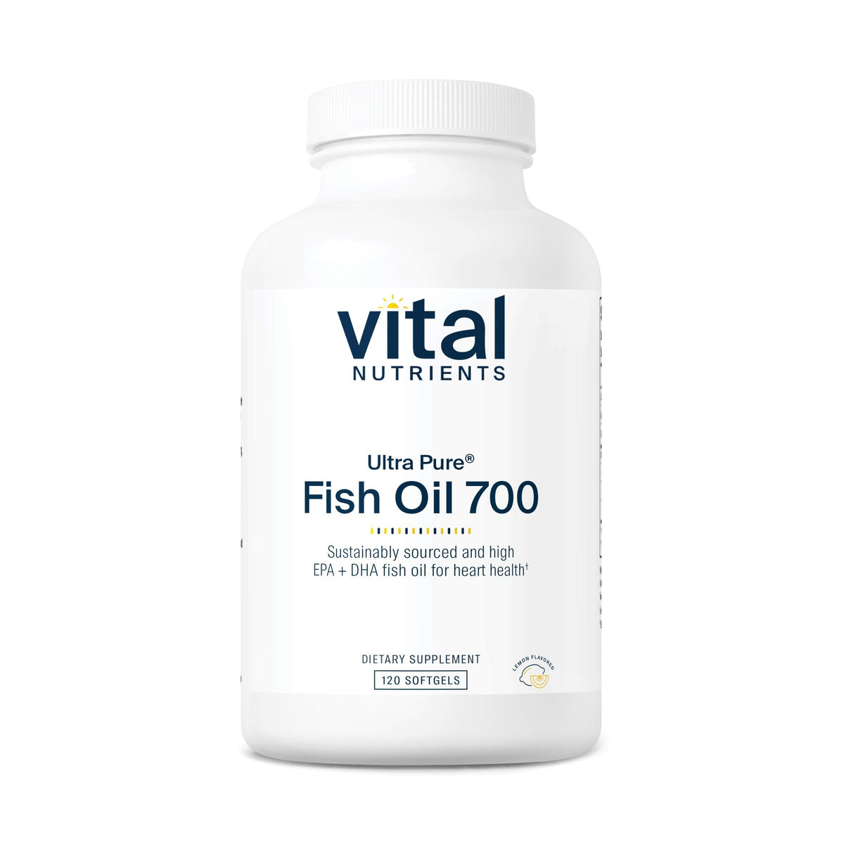 Vital Nutrients frontal del envase mostrando 120 cápsulas y beneficios clave