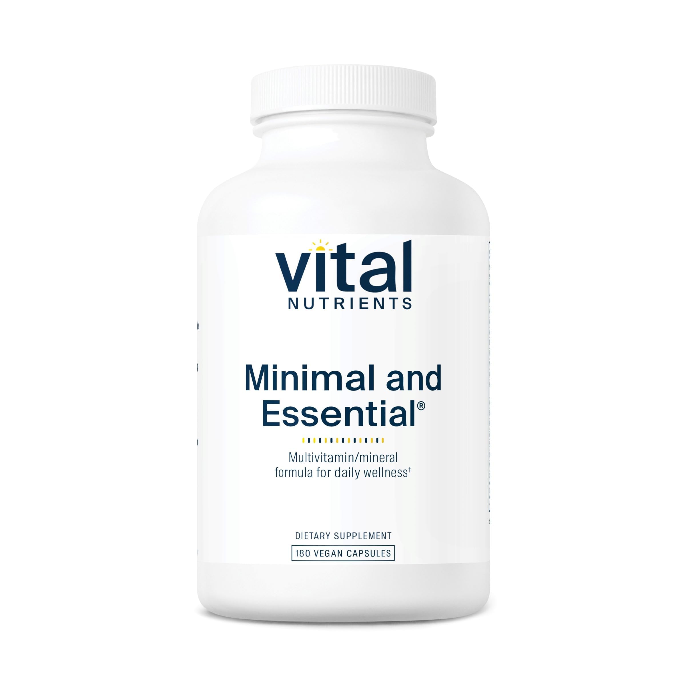 Vital Nutrients frasco frontal mostrando etiqueta clara y beneficios