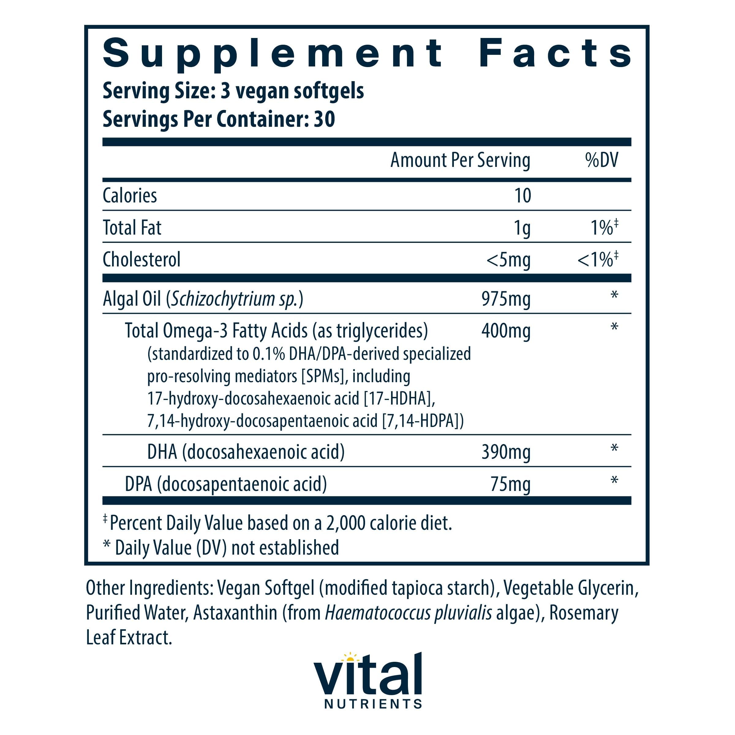 Vital Nutrients close-up de softgel vegano para apreciar su textura