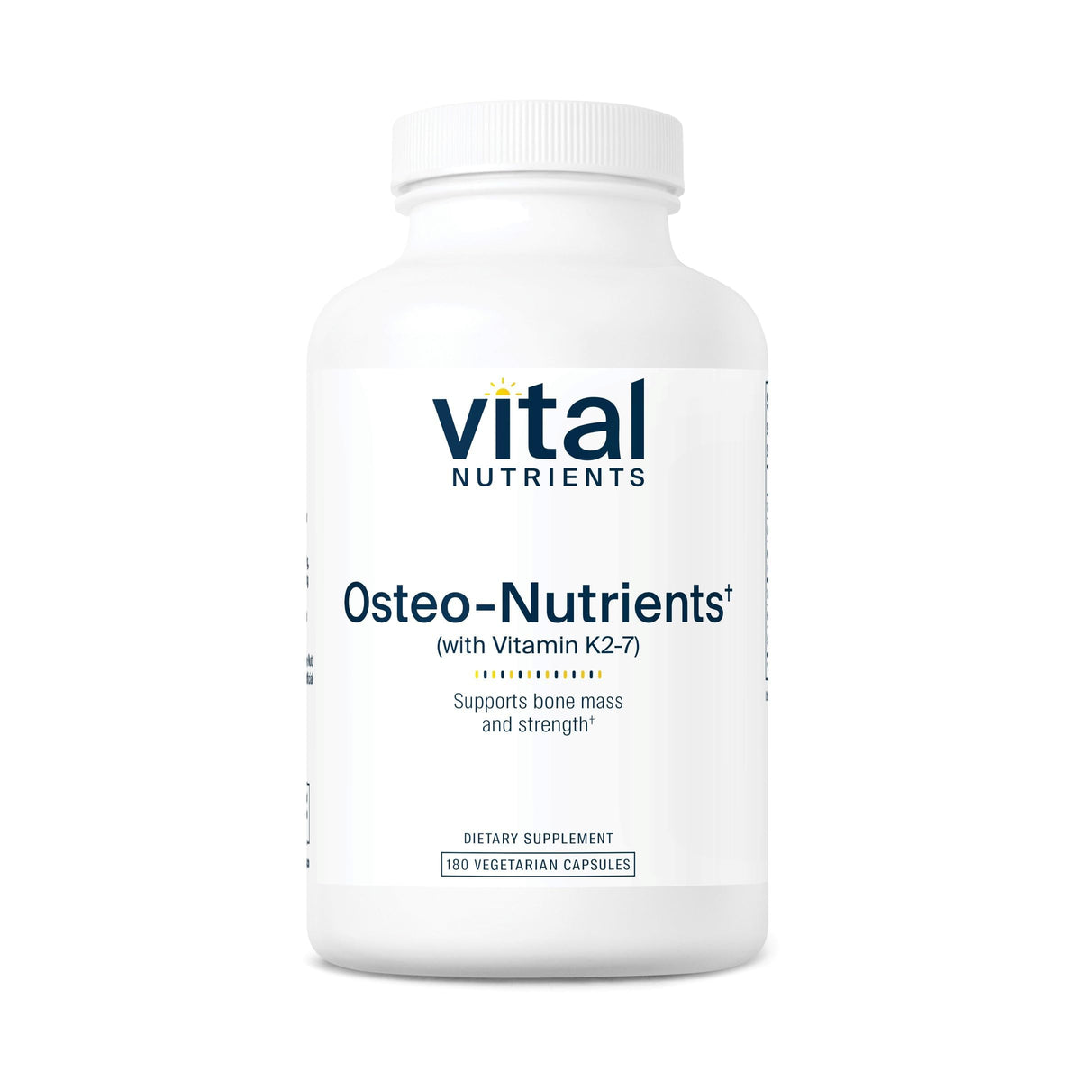 Vital Nutrients frontal del envase mostrando la fórmula para huesos y corazón