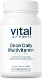 Vital Nutrients vista frontal del envase mostrando diseño y cantidad en la etiqueta, confianza en calidad