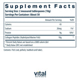 Vital Nutrients textura del polvo destacando solubilidad y mezcla fácil