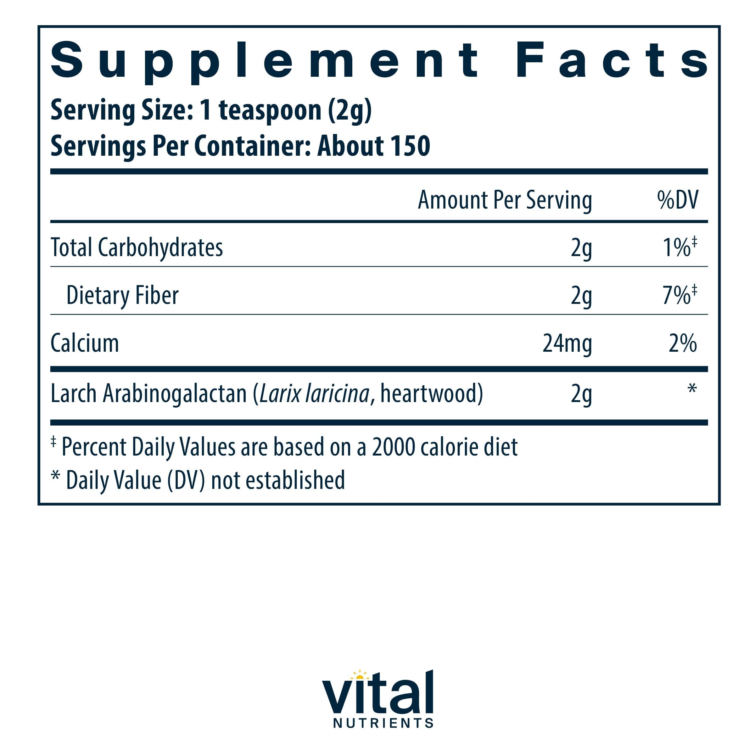 Vital Nutrients polvo textura fina detalle que facilita disolución rápida