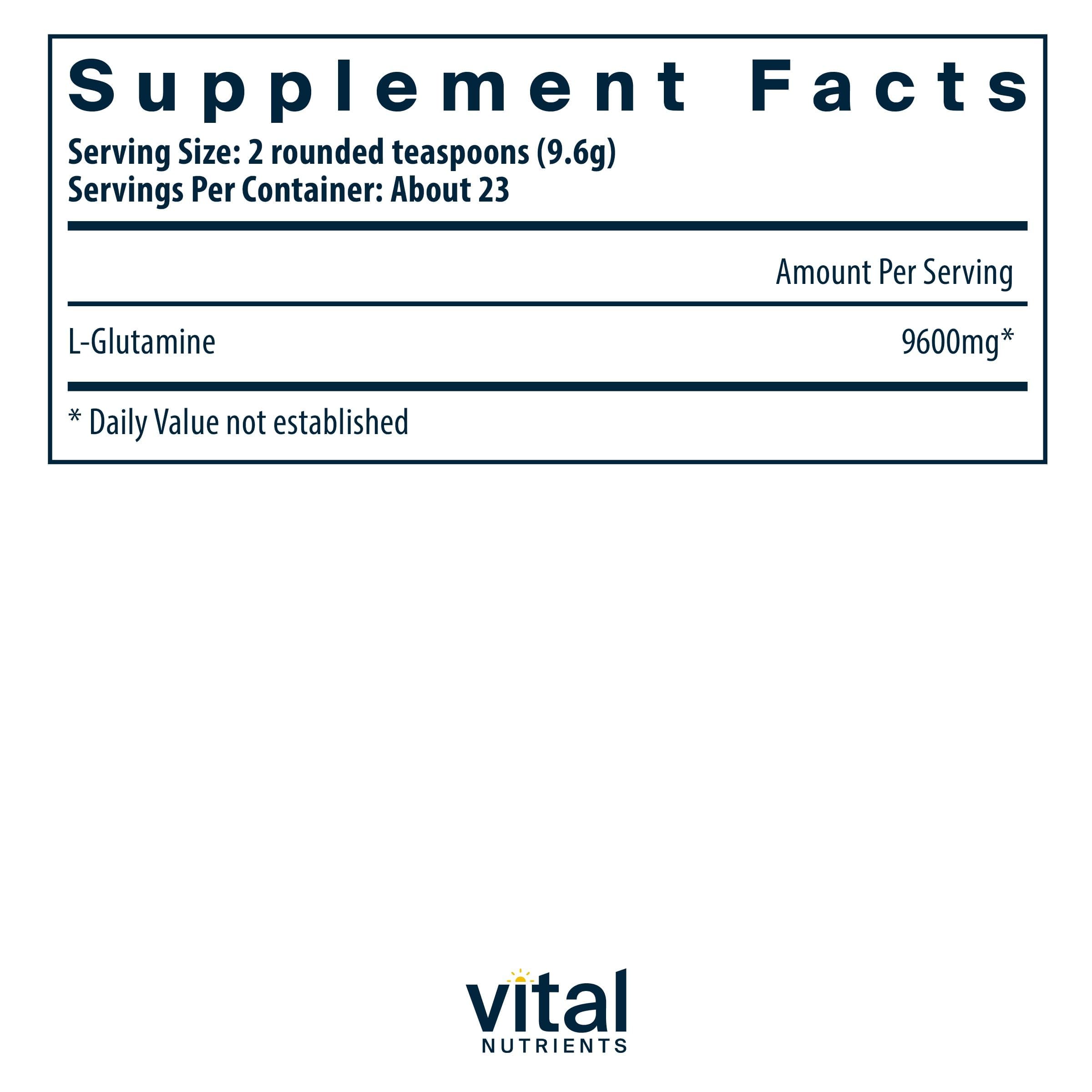 Vital Nutrients textura del polvo fino destacando solubilidad