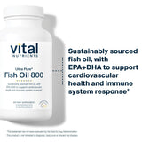 Vital Nutrients gota de aceite que destaca pureza y aspecto transparente del omega-3