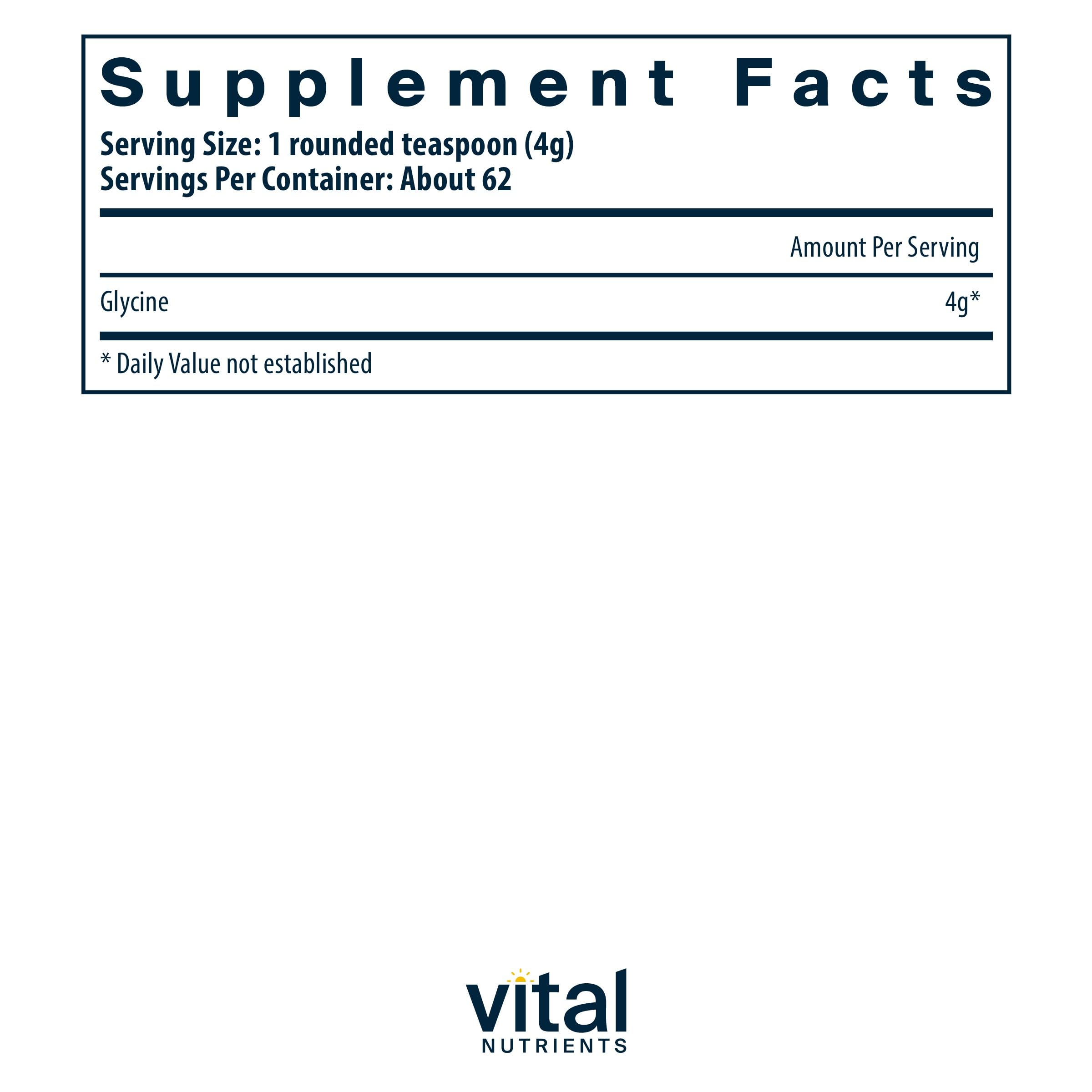 Vital Nutrients textura en polvo pura y fina para disolución rápida