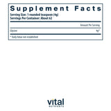 Vital Nutrients textura en polvo pura y fina para disolución rápida