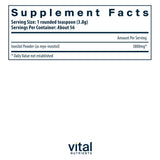 Vital Nutrients primer plano del polvo fino ideal para mezclar rápidamente