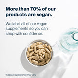 Vital Nutrients primer plano de la cápsula mostrando textura vegana