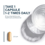 Vital Nutrients persona tomando la cápsula para uso diario sencillo