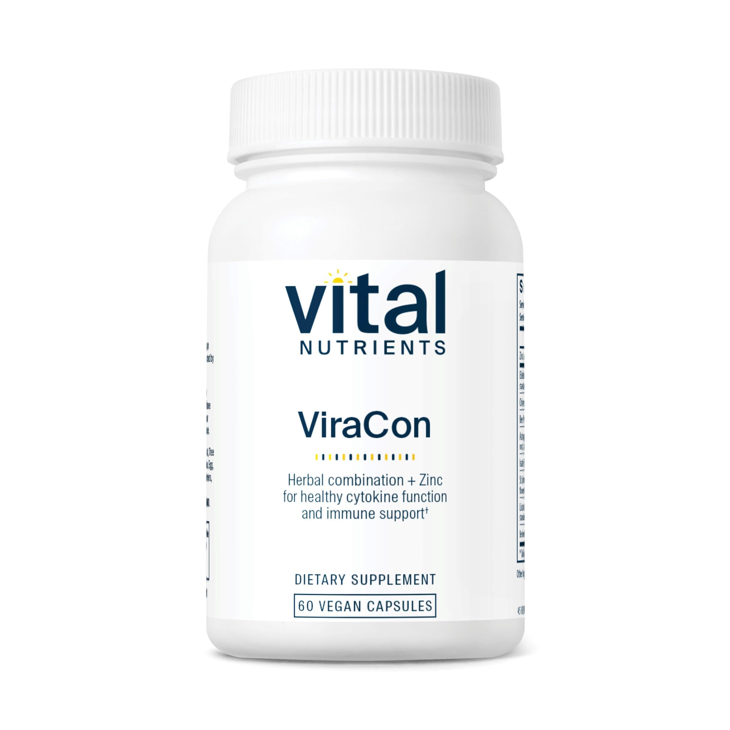 Vital Nutrients ViraCon vista frontal del envase, presentación clara y confiable