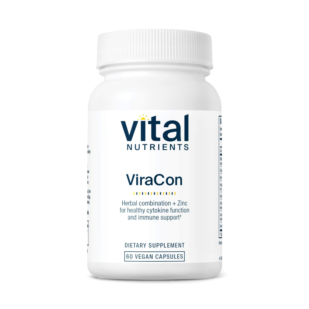 Vital Nutrients ViraCon vista frontal del envase, presentación clara y confiable