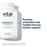 Vital Nutrients frasco en una encimera con frutas para mostrar uso en rutinas saludables