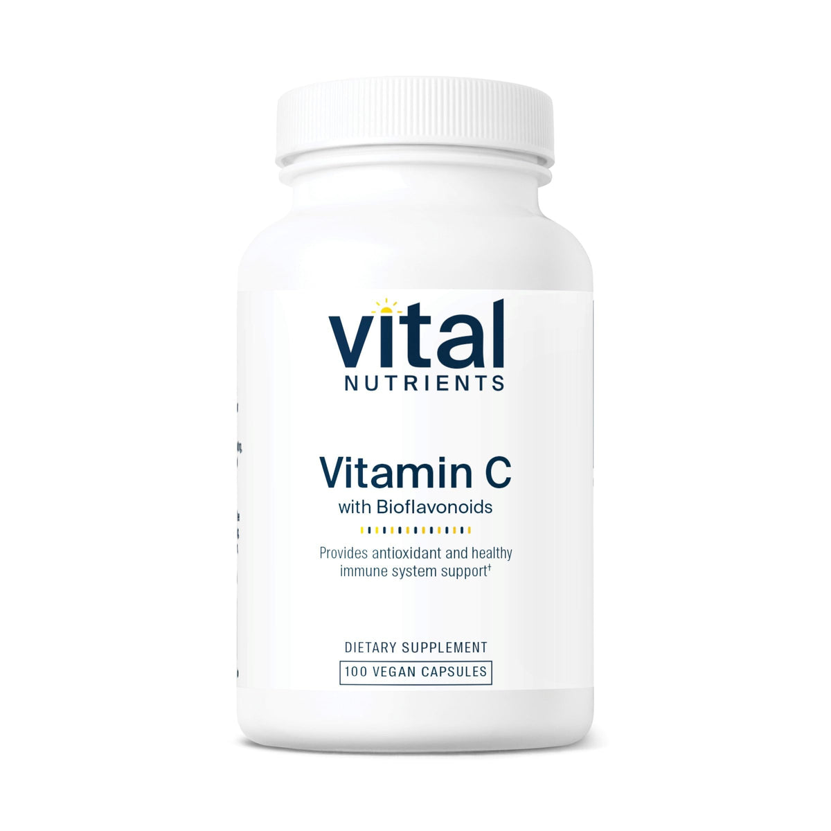 Vital Nutrients envase frontal mostrando etiqueta clara y beneficio vegano