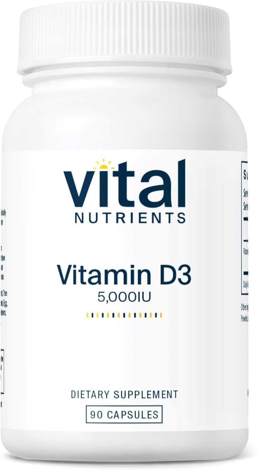 Vital Nutrients frasco frontal mostrando 90 cápsulas y uso prolongado