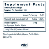 Vital Nutrients softgel detalle brillante resaltando fácil ingestión