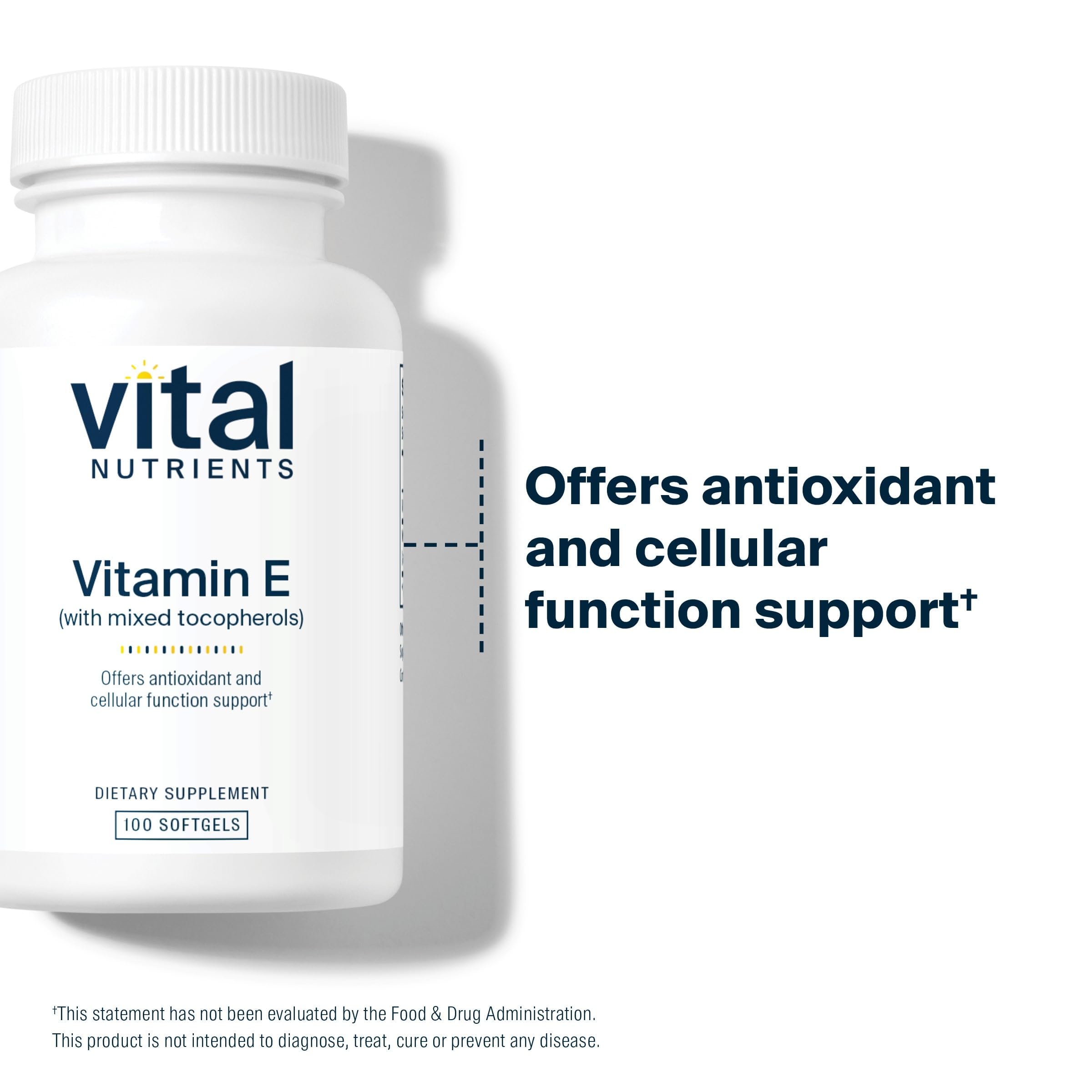 Vital Nutrients aceite de tocoferoles en textura que sugiere pureza