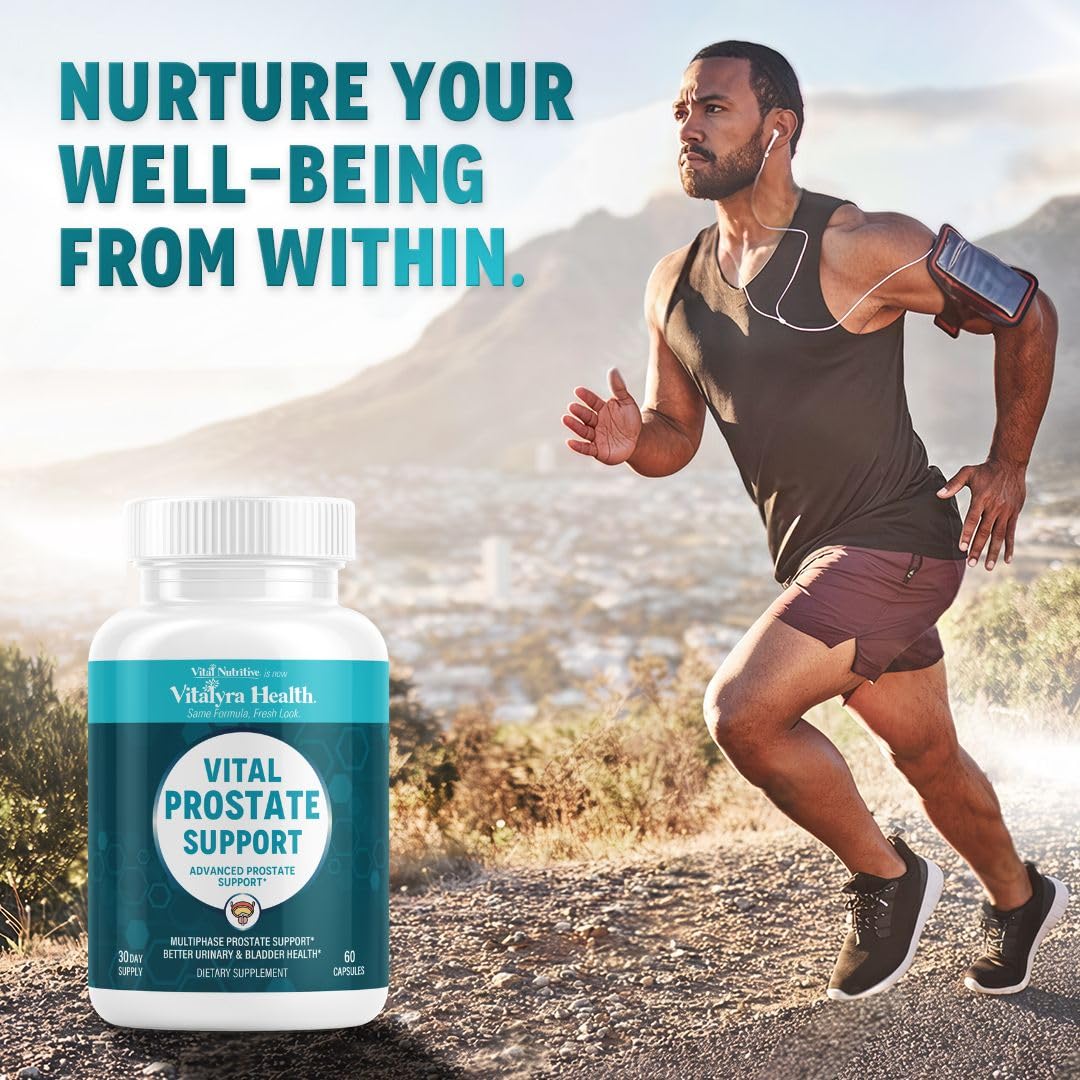 VITAL NUTRITIVE botella abierta con cápsulas que refleja pureza y potencia