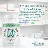 VITAL NUTRITIVE producto junto a alimentos saludables para complementar
