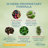 VITAL NUTRITIVE detalle de etiqueta con lista de vitaminas y beneficios