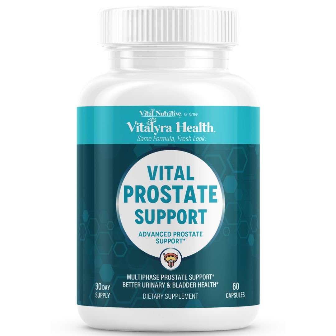VITAL NUTRITIVE frasco frontal mostrando la fórmula y beneficio prostático