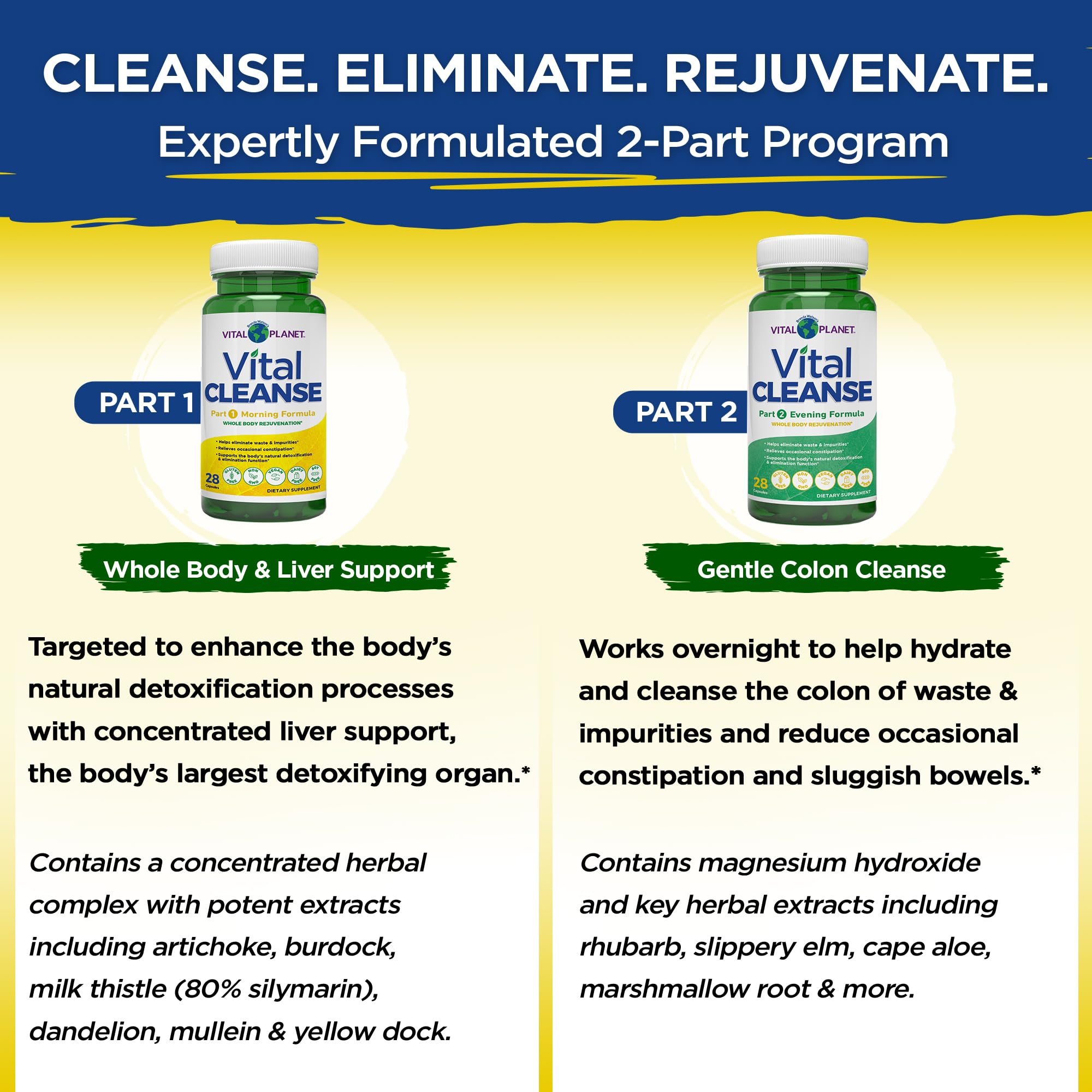 Vital Planet ingredientes botánicos y polvo mostrando calidad y formulación natural