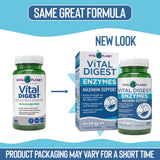 Vital Planet contenido en polvo de enzimas Vital Digest, ventaja: mezcla natural y pura