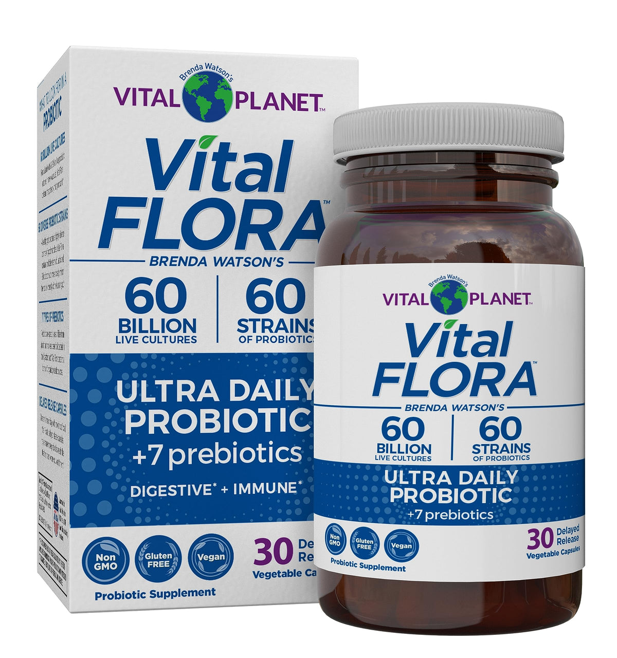 Vital Planet mostrando el frente del empaque y beneficio de respaldo de potencia