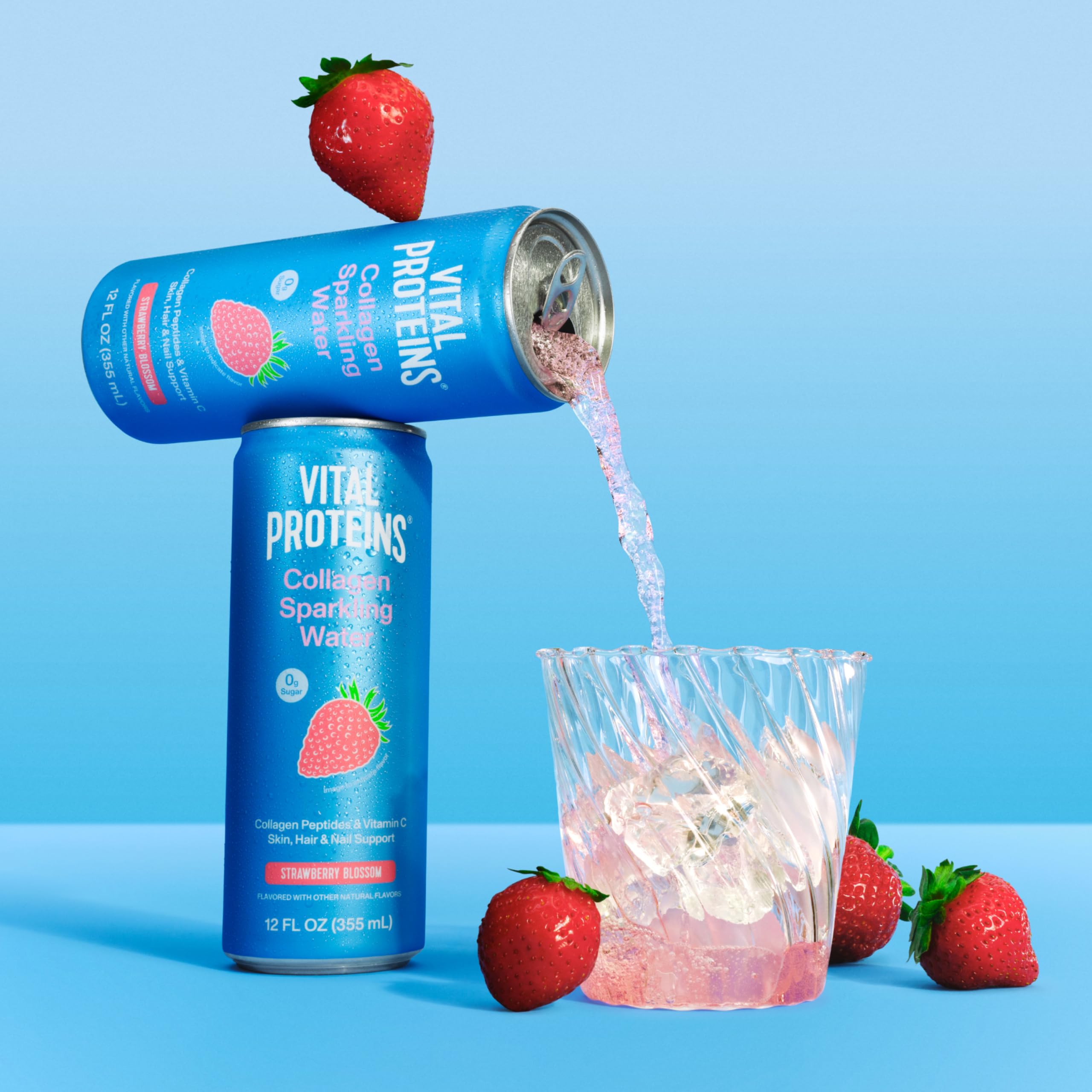 Vital Proteins detalle de etiqueta con VERISOL® y vitamina C, información clara del producto