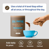 Vital Proteins mezclado en café para añadir proteína sin grumos
