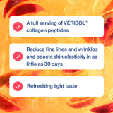 Vital Proteins etiqueta con VERISOL y vitamina C resaltando beneficios funcionales