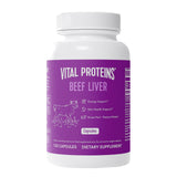Vital Proteins frasco delante mostrando 120 cápsulas y conveniencia