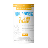 Vital Proteins frasco frontal mostrando etiqueta y beneficio cremoso