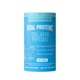Vital Proteins frente del envase mostrando tamaño y marca, beneficio de confianza