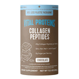 Vital Proteins envase frontal chocolate mostrando etiqueta y beneficios visibles