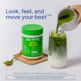 Vital Proteins escena de desayuno con matcha para rutina diaria activa