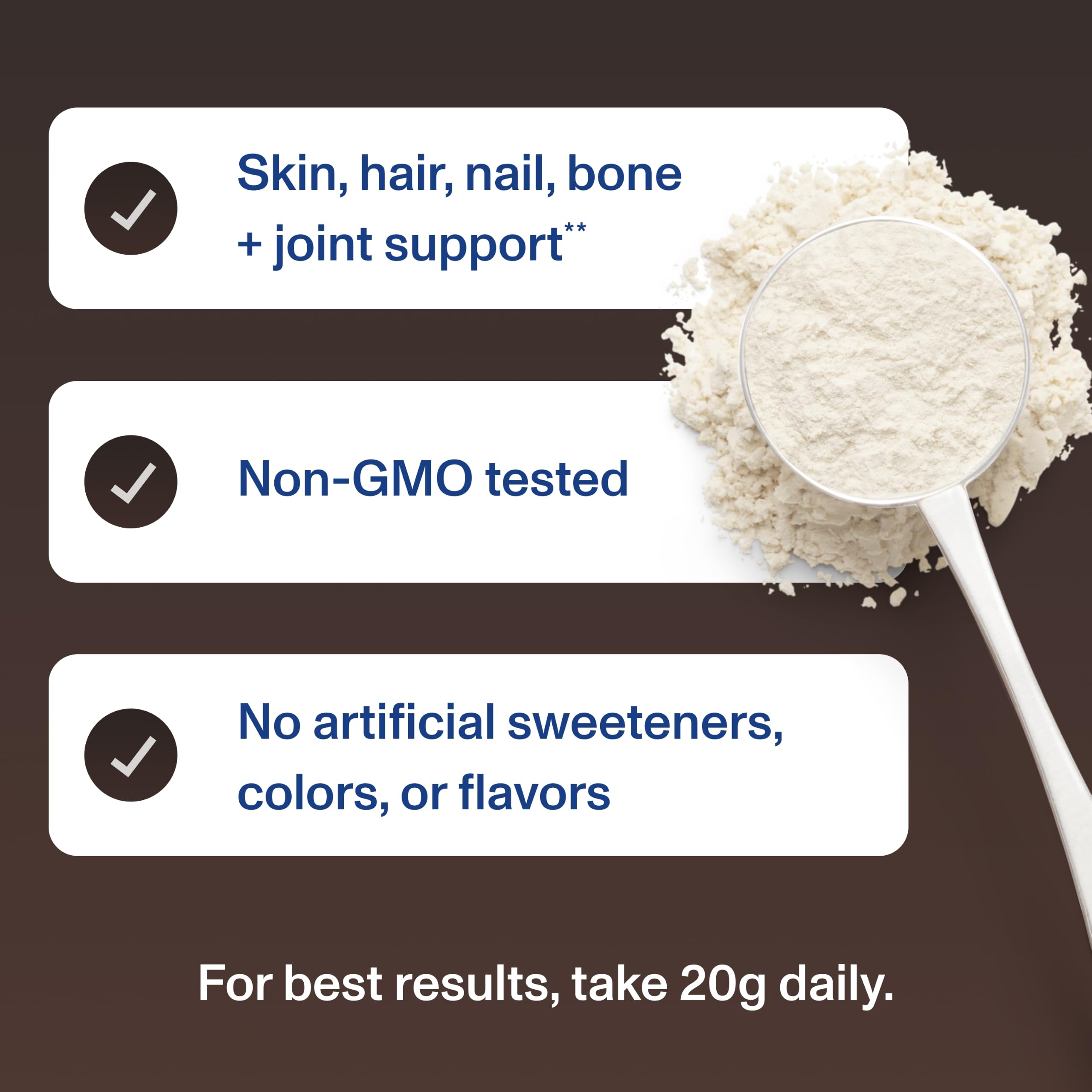 Vital Proteins bote junto a objetos cotidianos para comparar tamaño práctico