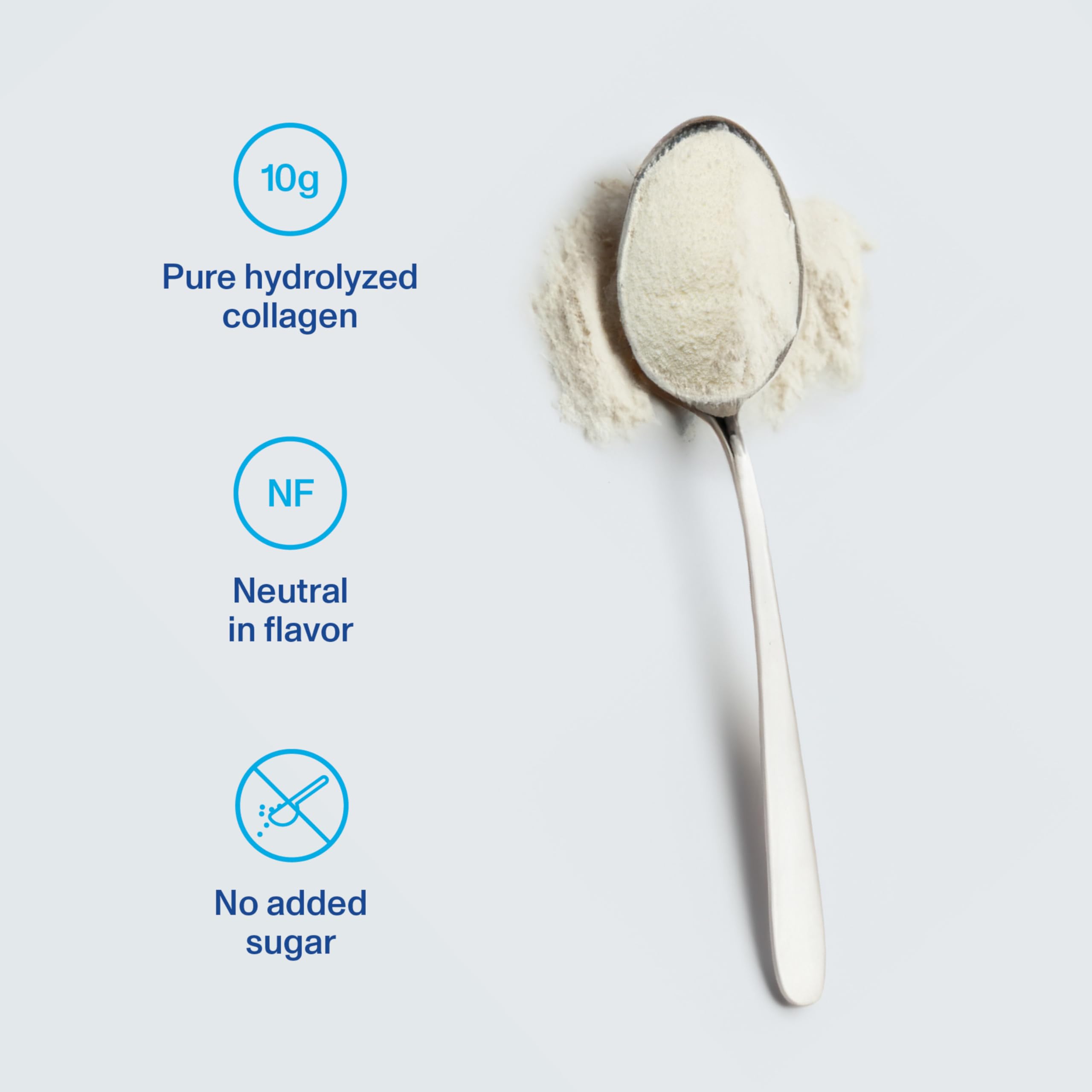 Vital Proteins cuchara con polvo listos para añadir y medir con precisión