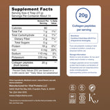 Vital Proteins cucharada del polvo mostrando porción y fácil dosificación