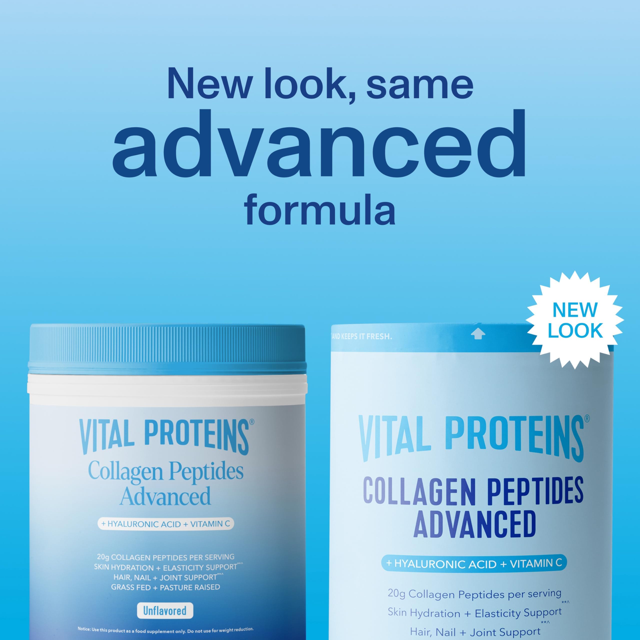 Vital Proteins textura de polvo hidrolizado, fácil disolución y mezcla