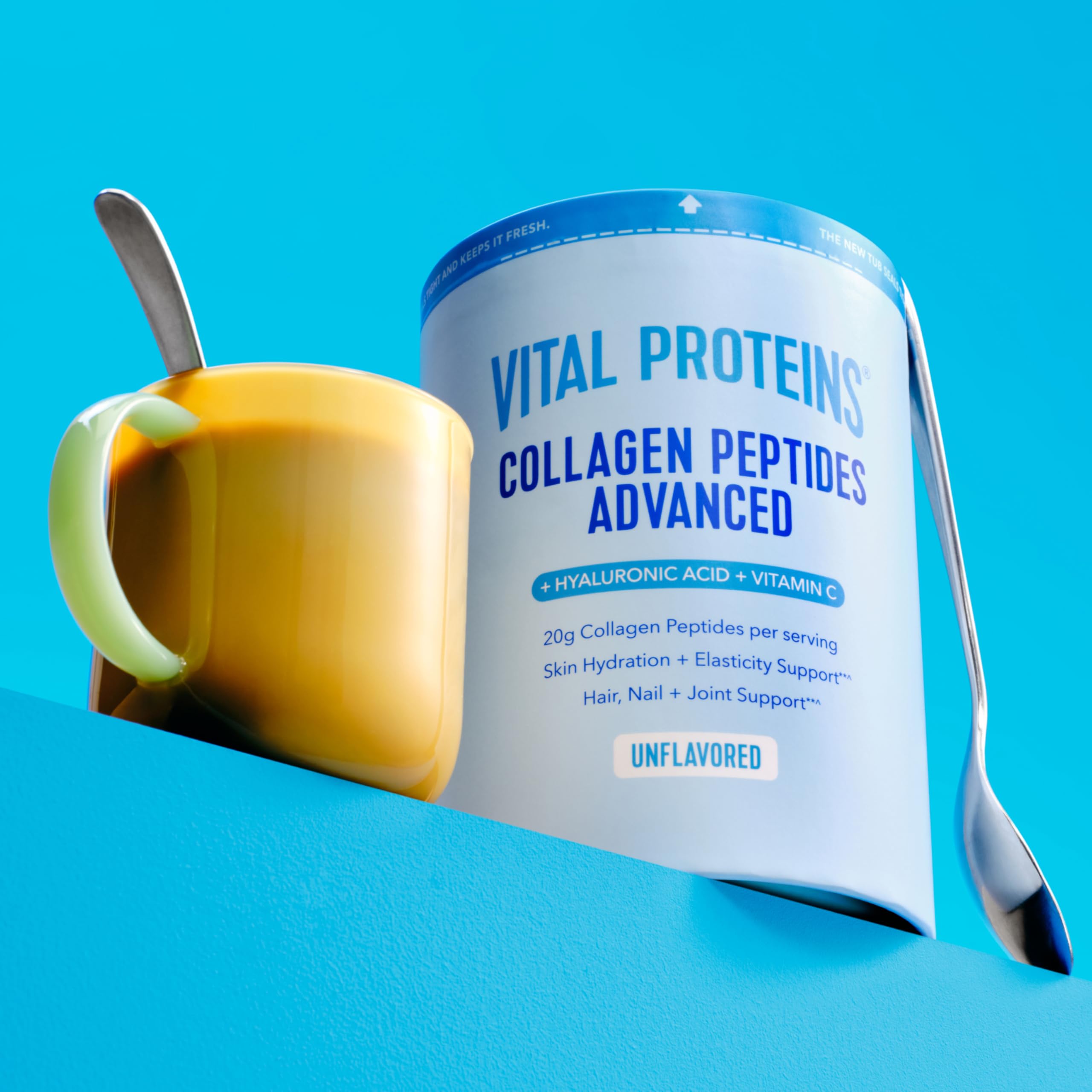 vital proteins textura del polvo fino y sin grumos, fácil disolución en bebidas