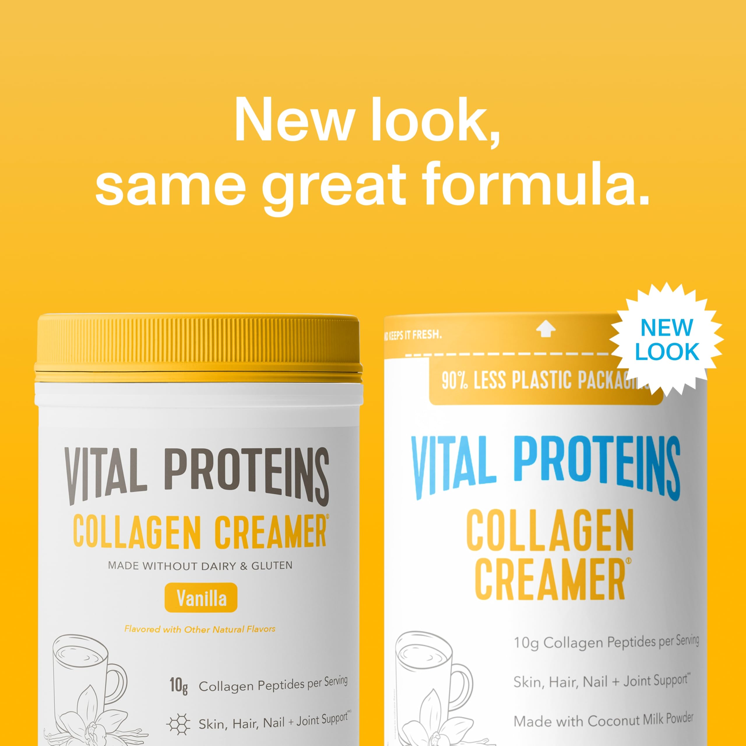 Vital Proteins polvo en primer plano con textura fina y fácil mezcla